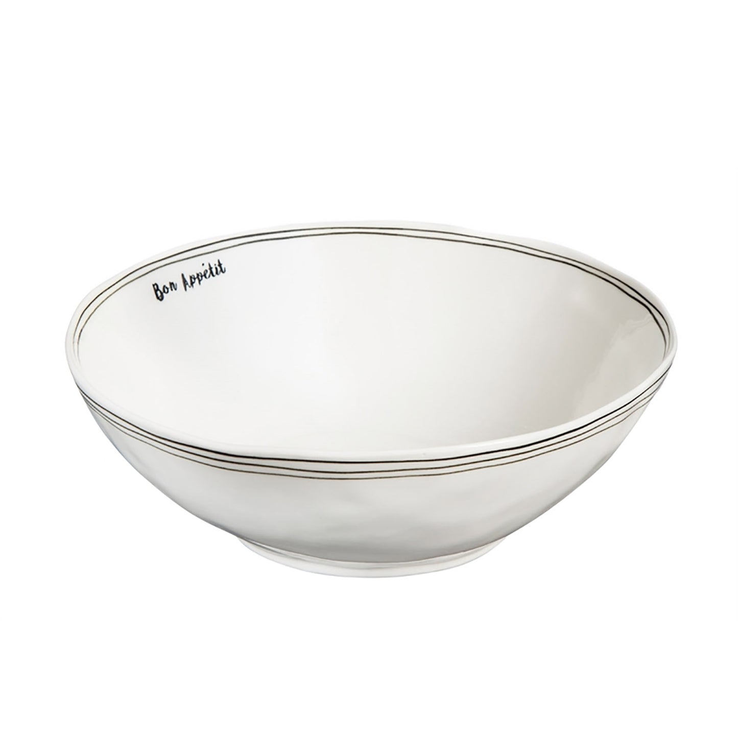 Ceramic Serving Bowl, 40 OZ, Bon Appetit Collection