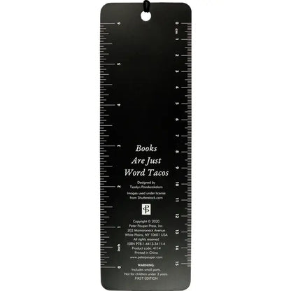 Books Are Just Word Tacos Beaded Bookmark