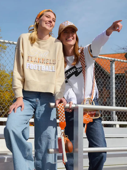 "Fall, Flannels, Football" Relaxed Sweatshirt