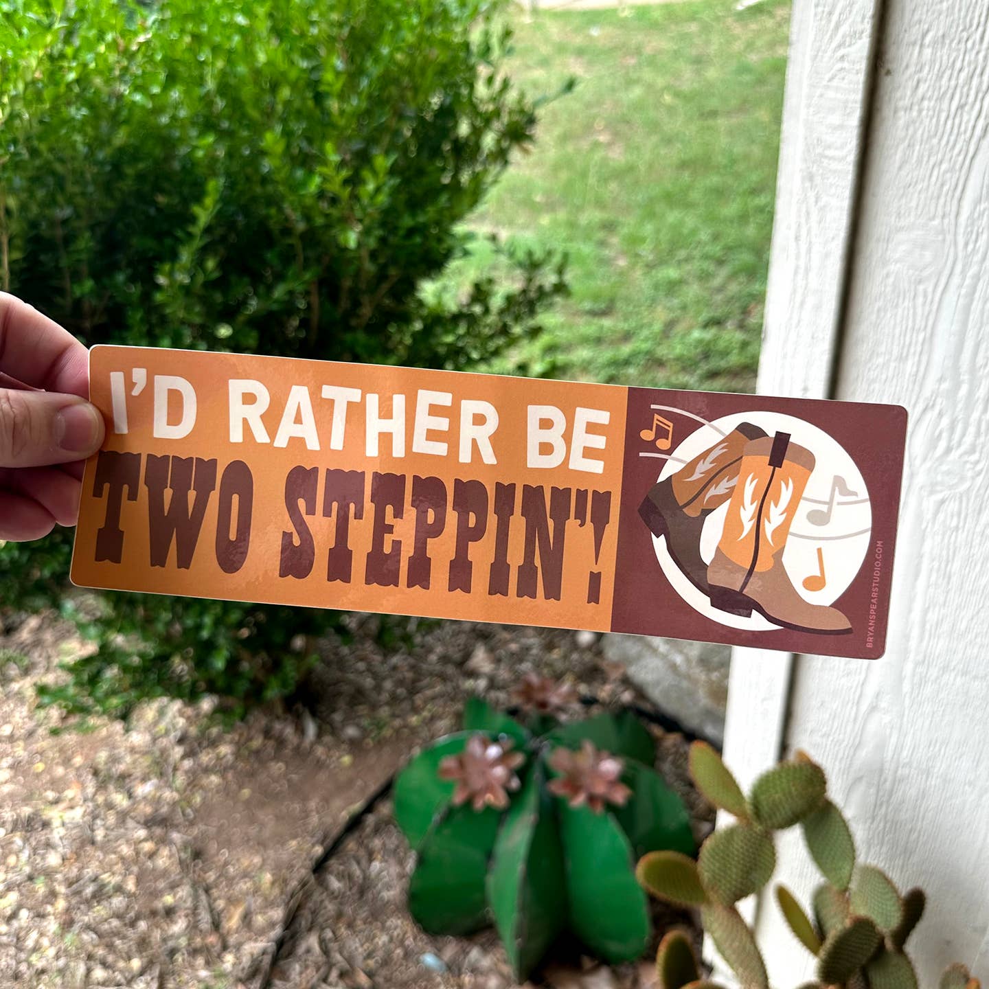 I'd Rather Be Two Steppin'! Bumper Sticker