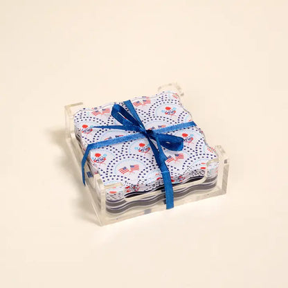 All-American Darling Acrylic Coaster Set