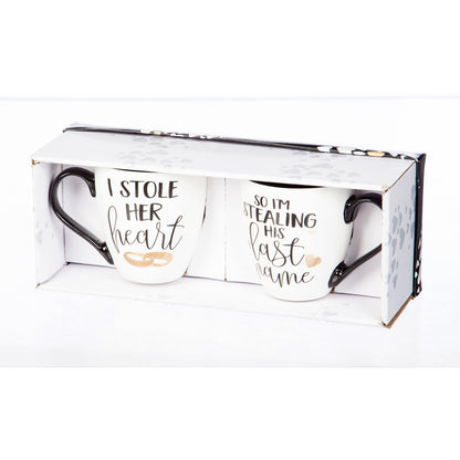 Wedding Themed Ceramic Coffee Cup Giftset