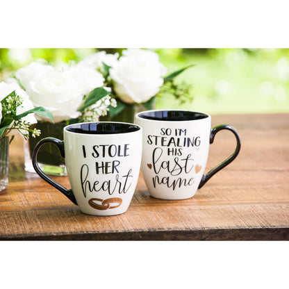 Wedding Themed Ceramic Coffee Cup Giftset