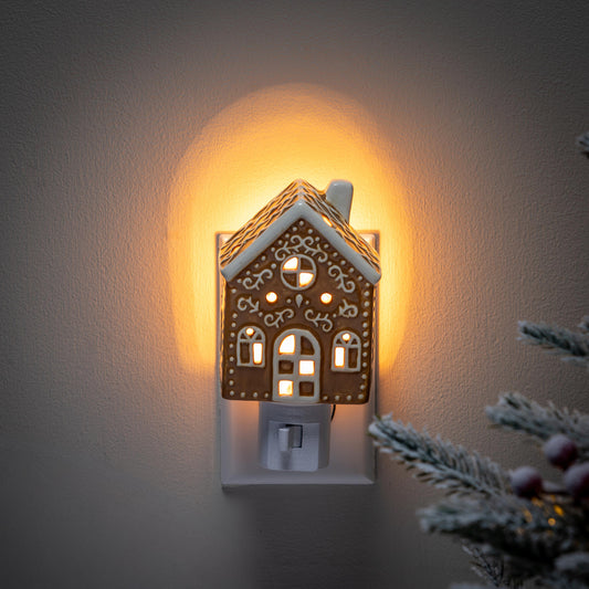Baking Spirits Bright Gingerbread House Nightlight