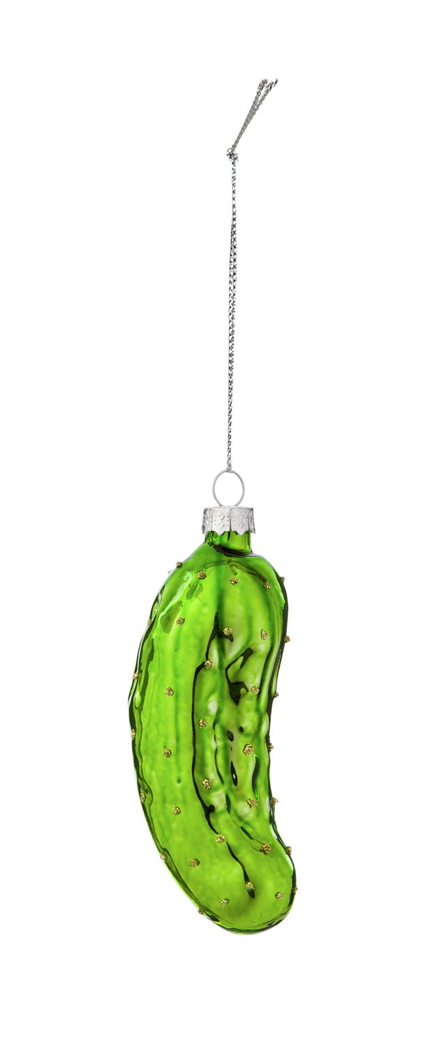 The Story of the Christmas Pickle Glass Ornament with Gift Box