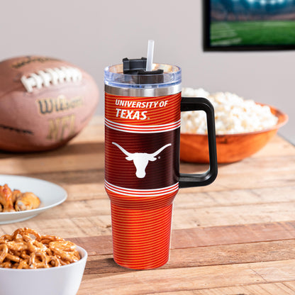 Texas Longhorns 40oz Stainless Steel Canyon Cup w/ Straw