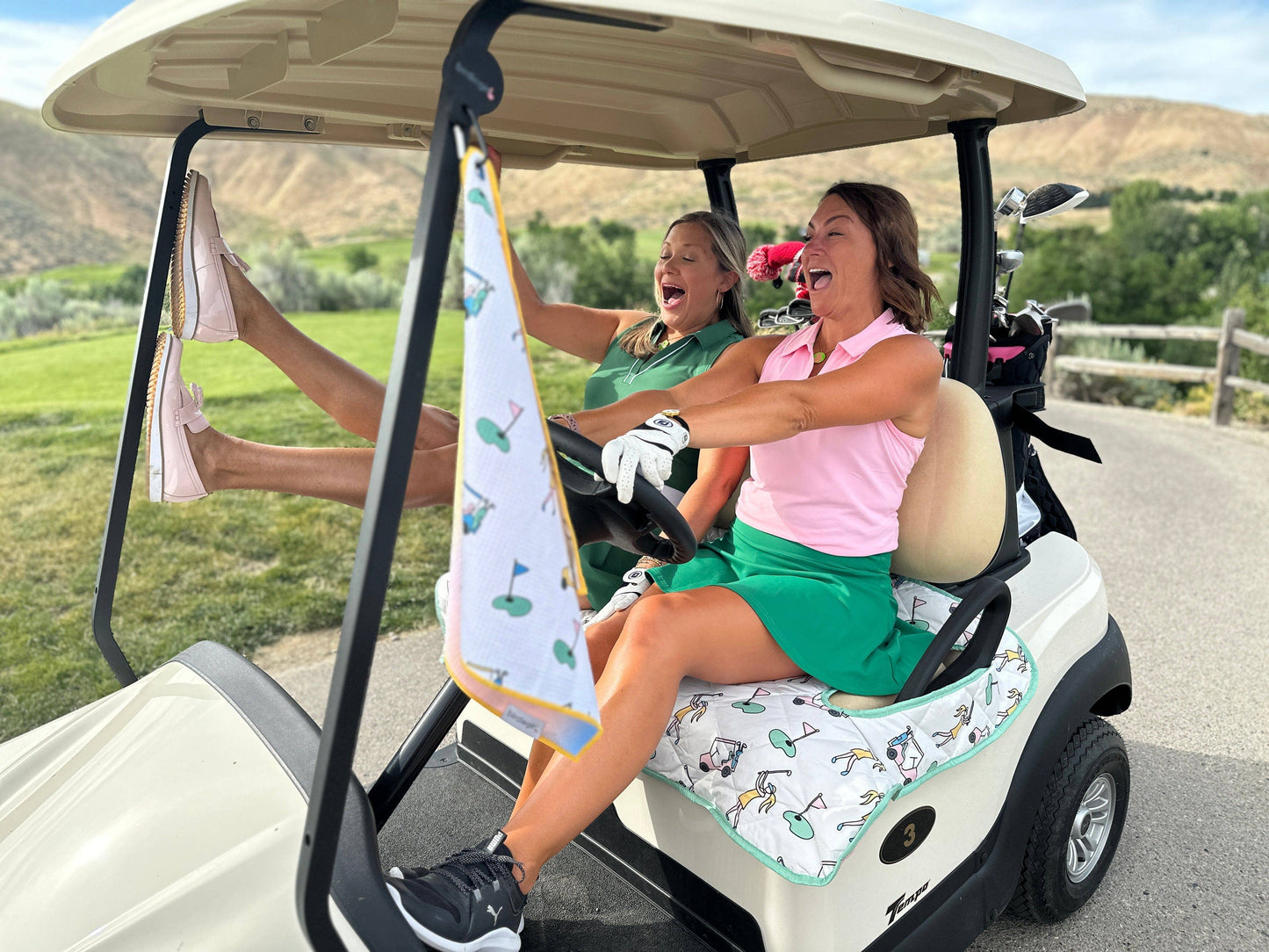 Birdie Golf Girl Golf Cart Seat cover