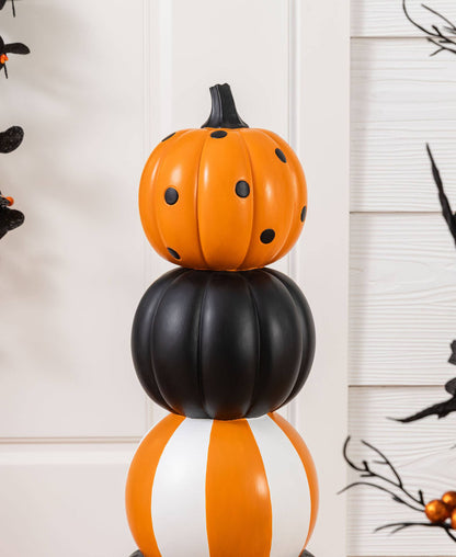 Halloween Pumpkin Topiary Porch Decor