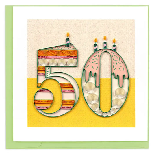50th Birthday Greeting Card