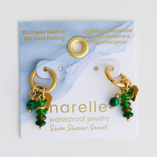 Narelle Malachite Charms Earrings