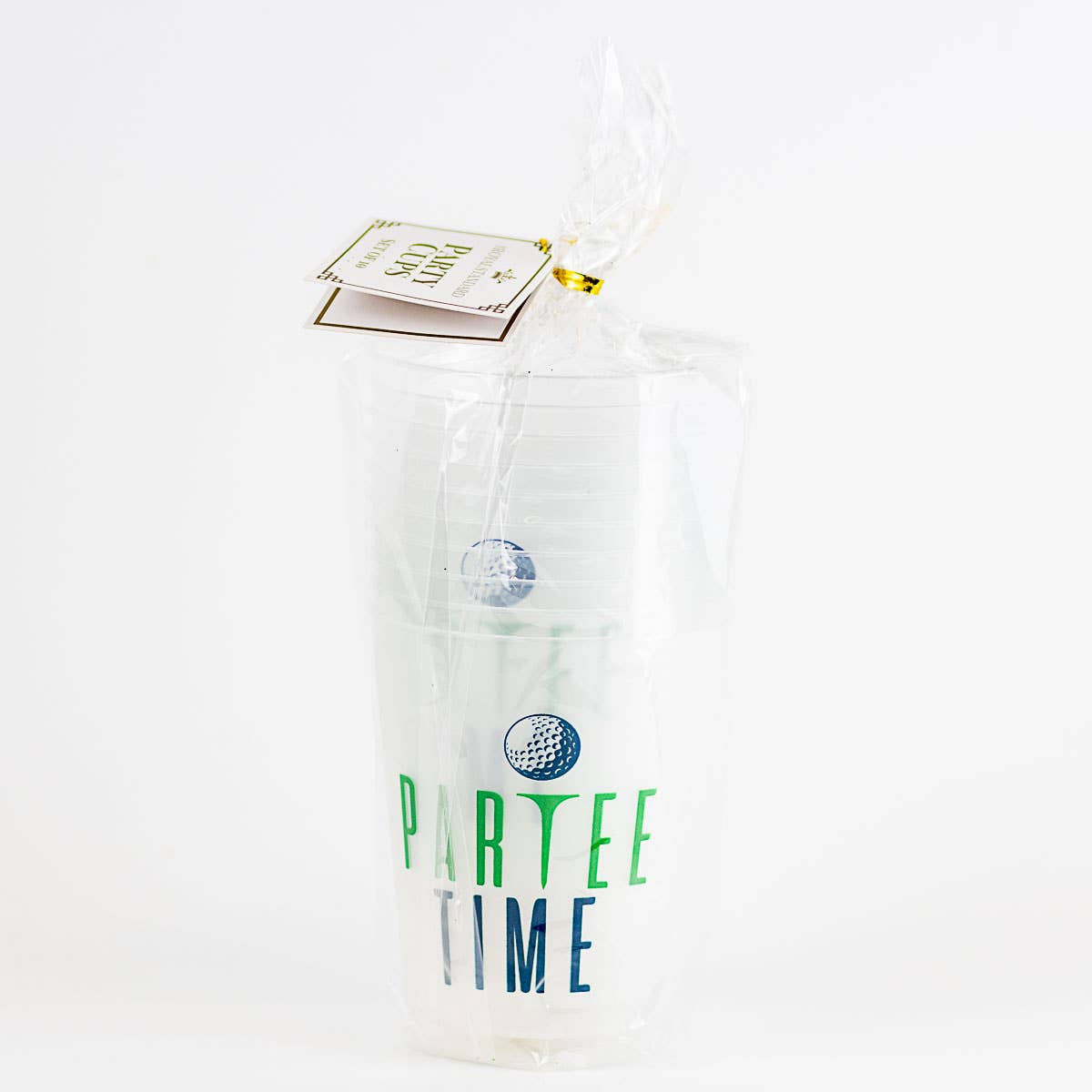 "Partee Time" Golf Themed Party Cups