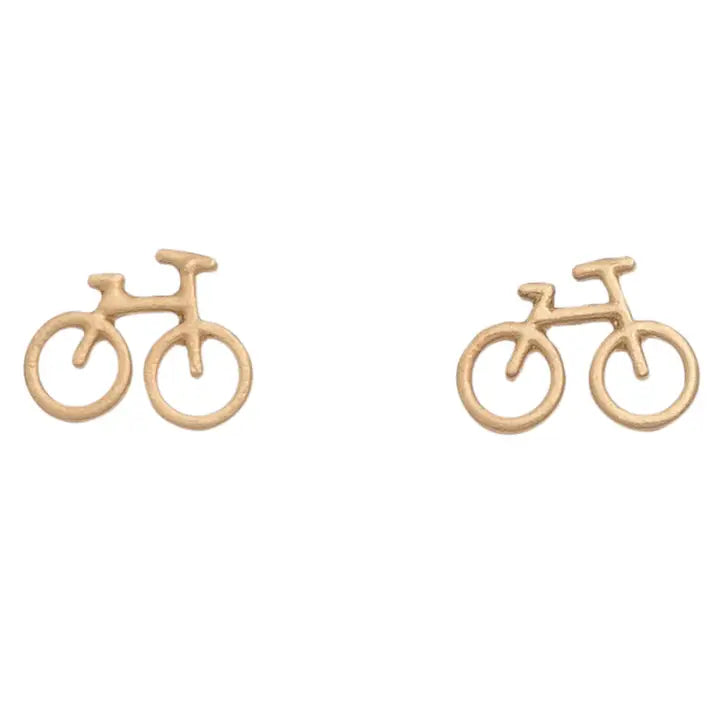 Stud Buds Bicycle Earrings