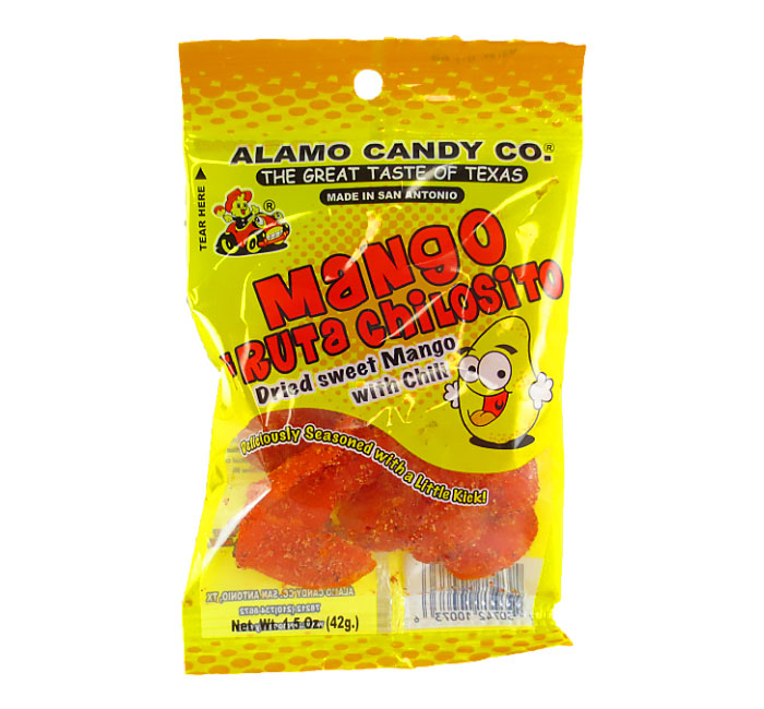 Alamo Candy Peg Bag Mango Fruta Chilosito-Dried Chili Mango