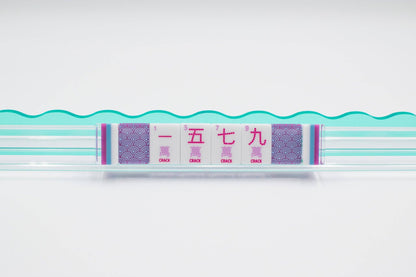 Crystal Confetti Purple - Mahjong Tile Set with a Sprinkle of Color