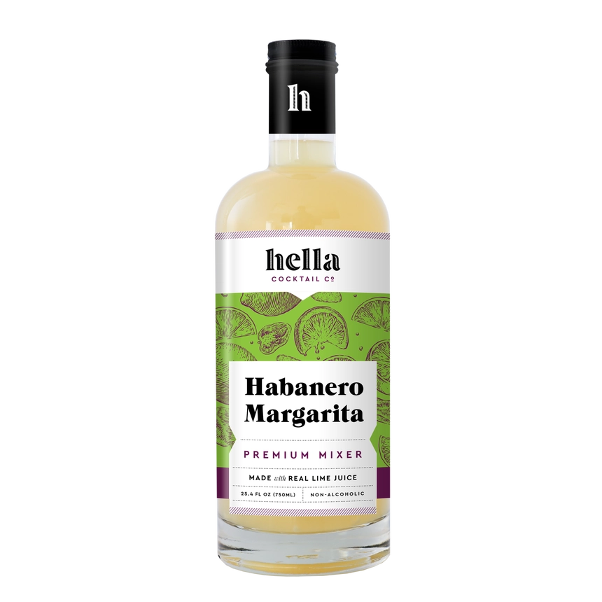 Hella Cocktail Habanero Margarita Premium Mixer - 750 Ml