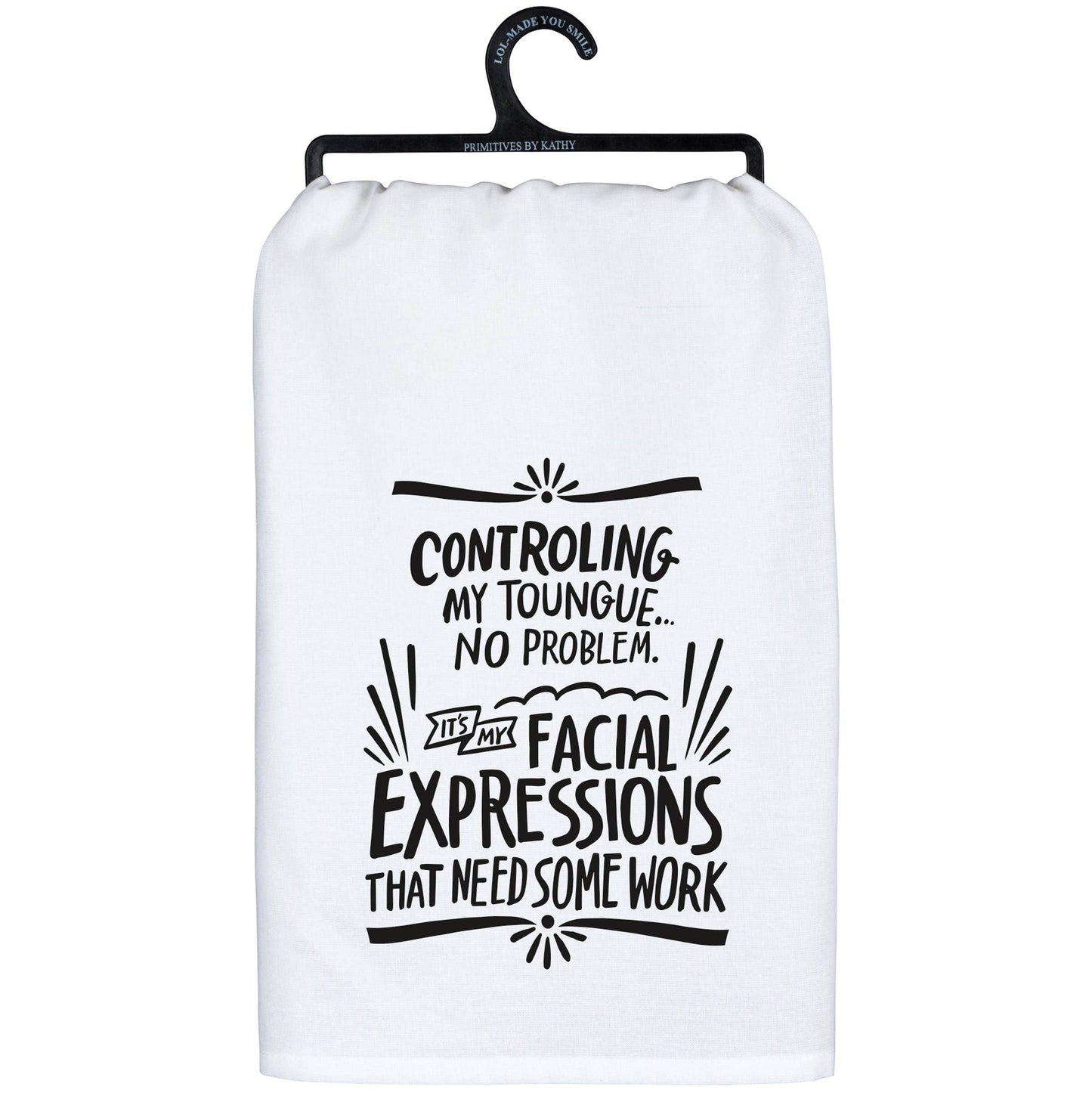 Controlling My Tongue Kitchen Towel
