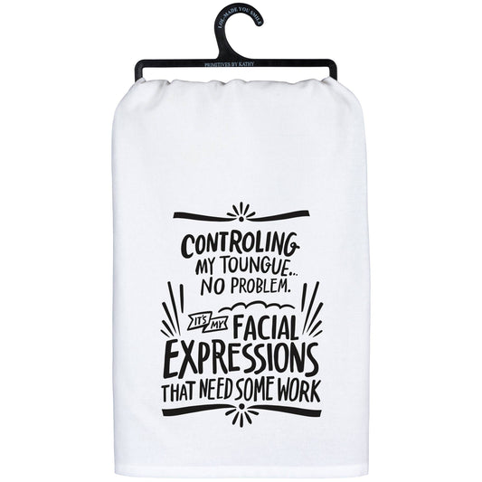 Controlling My Tongue Kitchen Towel