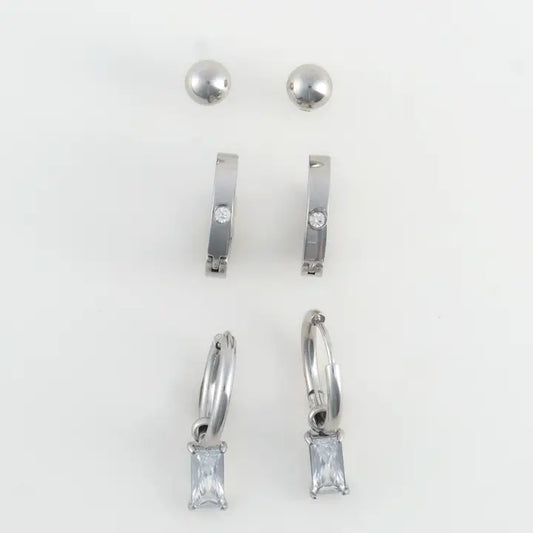 Charm Hoop Earring Trio