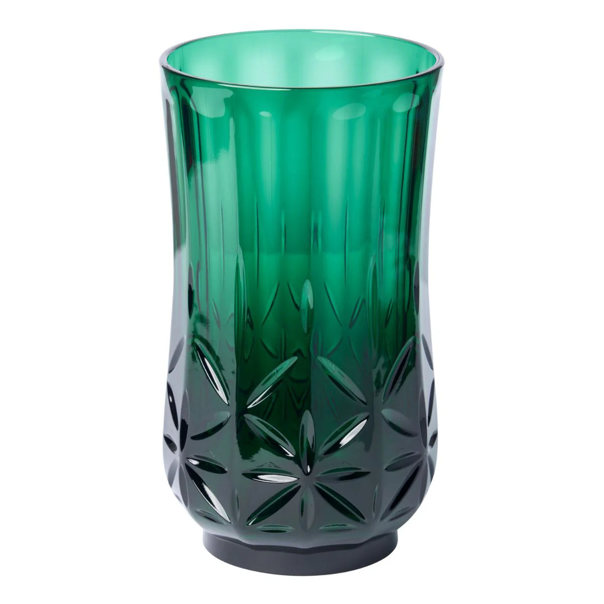 Classic Green Tumblers, Wine and Cocktail Glasses & Pitcher