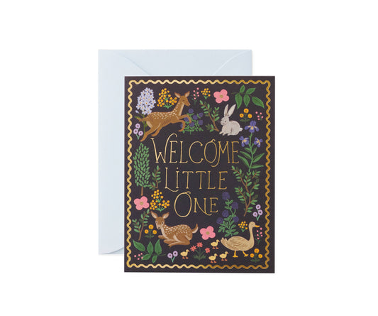 Rifle Paper Co. Woodland Welcome Card - Blank Card & Envelope