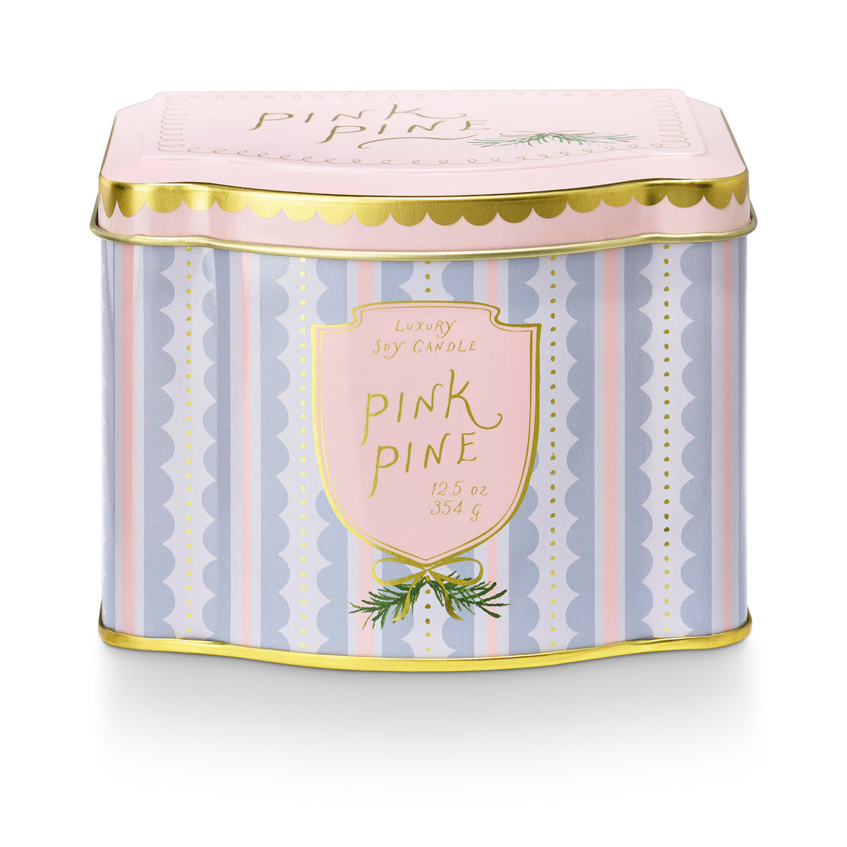 Pink Pine Tin Candle