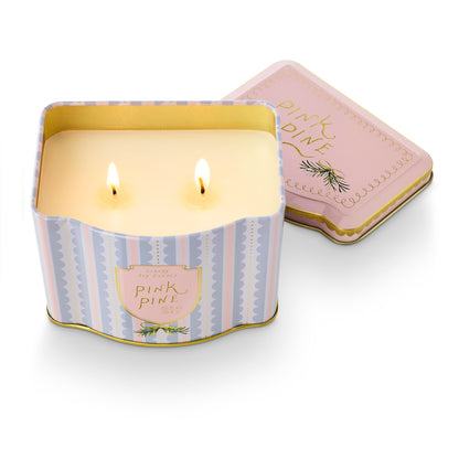 Pink Pine Tin Candle