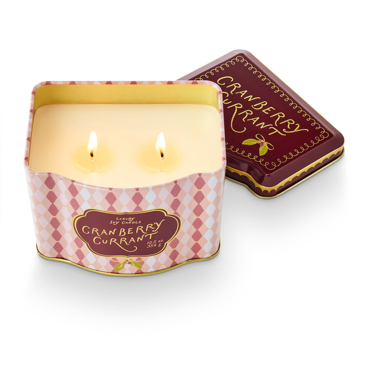 Cranberry Currant Tin Candle
