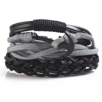 Mad Man - Anchor Men's Multi-Strand Bracelet