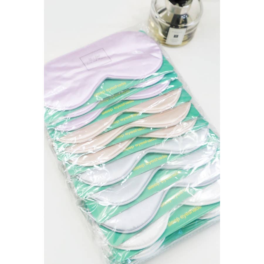 Solid Silk & Satin Eye Mask