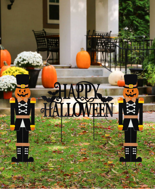 Halloween Metal Nutcracker Yard Stake