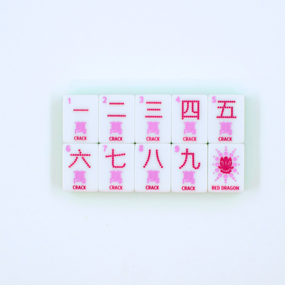 Crystal Confetti Purple - Mahjong Tile Set with a Sprinkle of Color