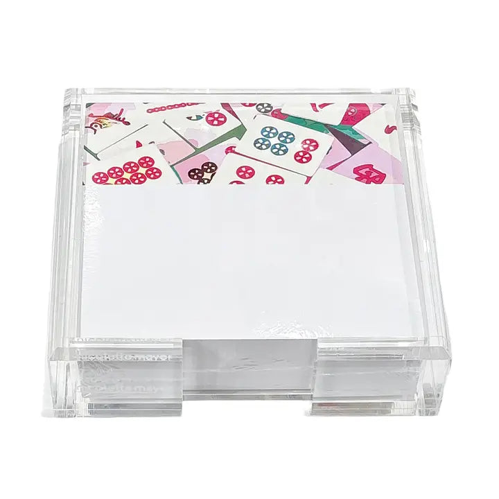 Mahjong Abstract Pinks Notepad, 250 Sheets