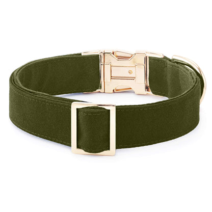 The Foggy Dog Olive Dog Collar