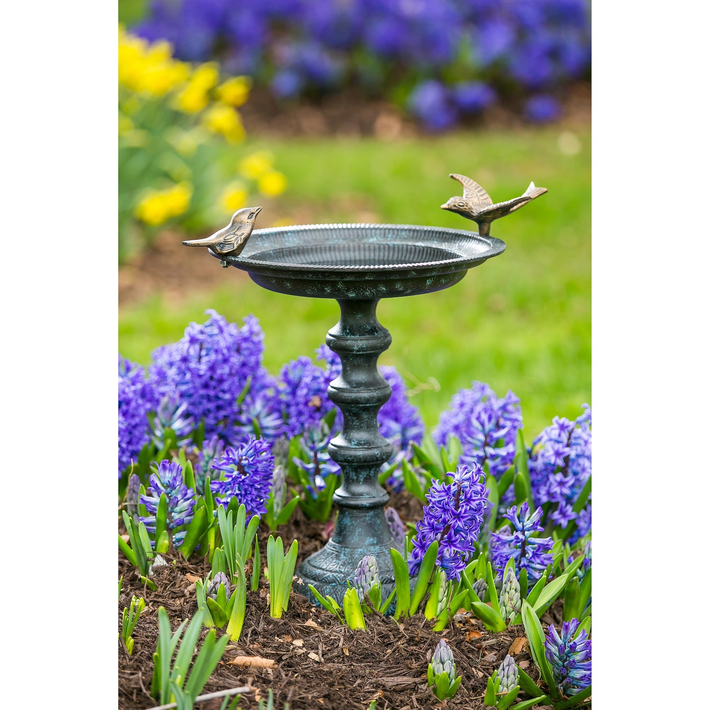 Cast Iron Bird Bath on Pedestal