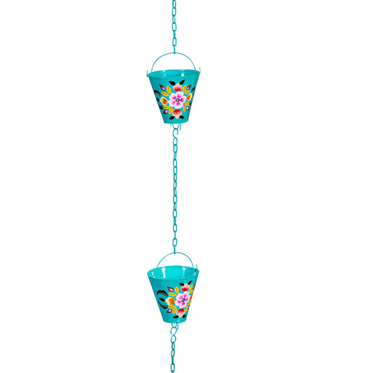Blue Coastal Rain Chain