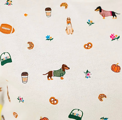 Shiraleah Embroidered Fall Sweatshirt