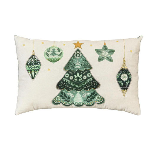 Shades of Green Lumbar Pillow