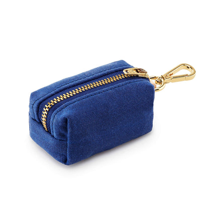 The Foggy Dog Ocean Waxed Canvas Poop Bag Dispenser In Navy