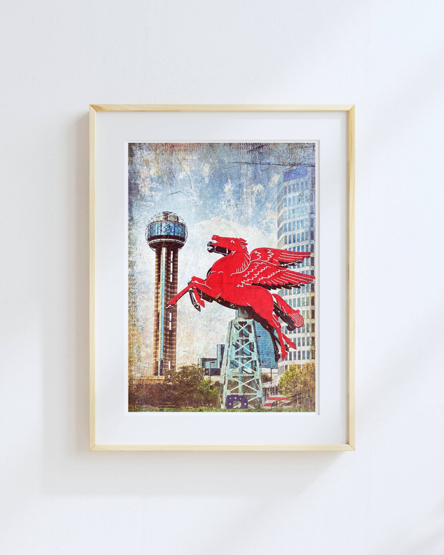 Texas Pegasus & Reunion Tower Print