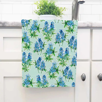 Amanda Klein Co. Bluebonnet Flour Sack Kitchen Towel