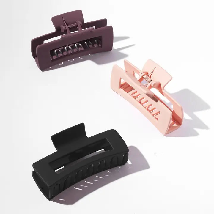 Ellie Rose Berry Luxe Claw Clip - Set of 3