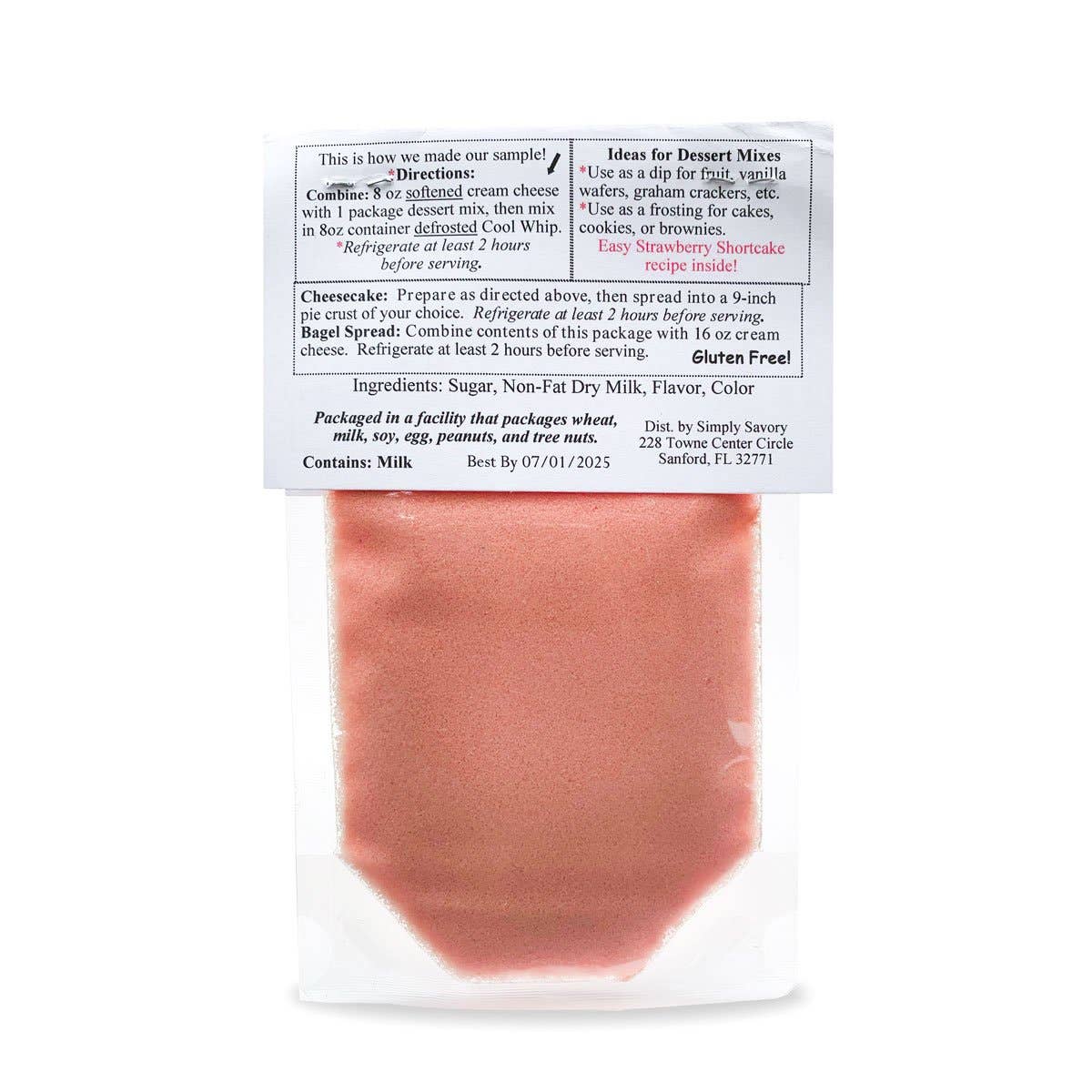Simply Savory Strawberry Shortcake Dessert Mix