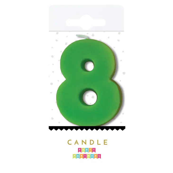 Neon Number Candles