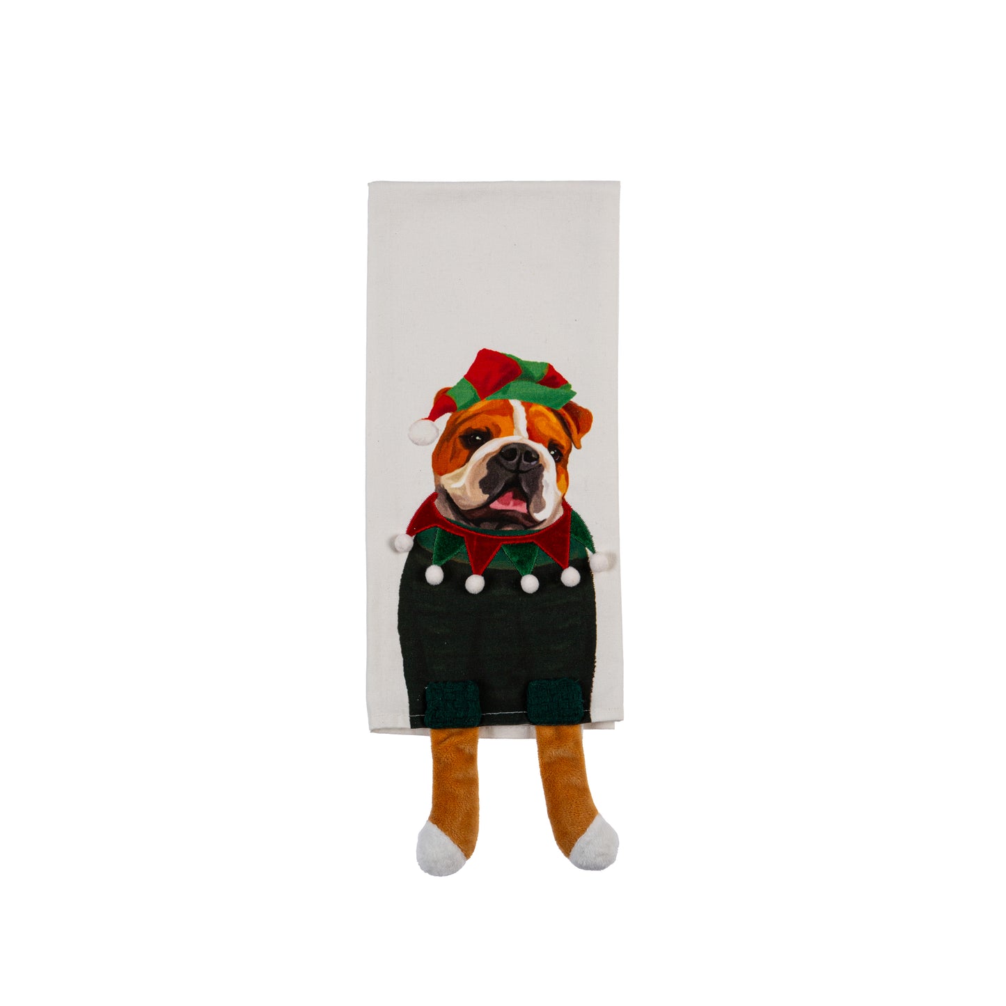 Holiday Dog Kitchen Towels with Dangling Legs