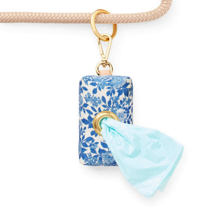 The Foggy Dog Blue Roses Spring Poop Bag Dispenser