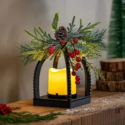 Woodland Floral LED Lantern