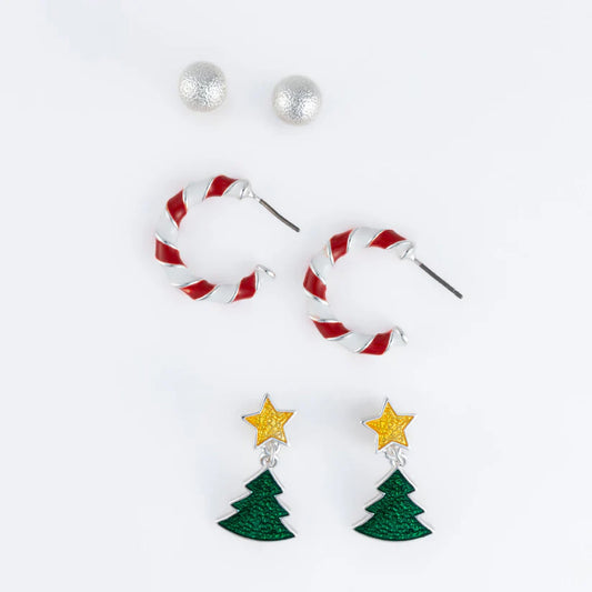 Holiday Christmas Trio Earrings