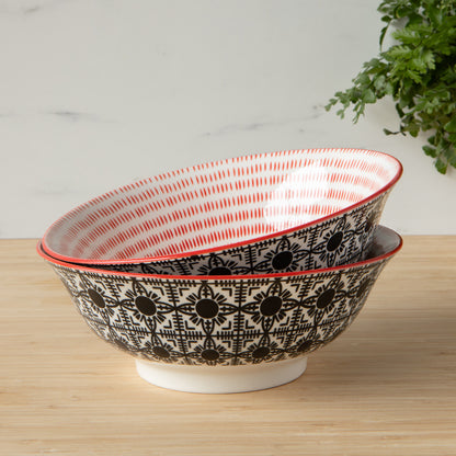 Black Tiles Stamped Bowl