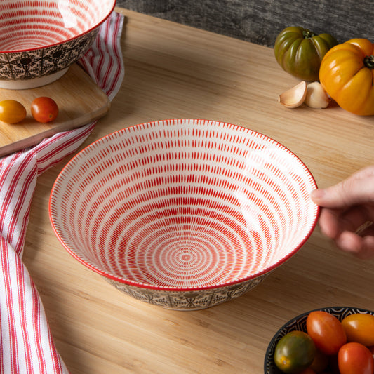 Black Tiles Stamped Bowl