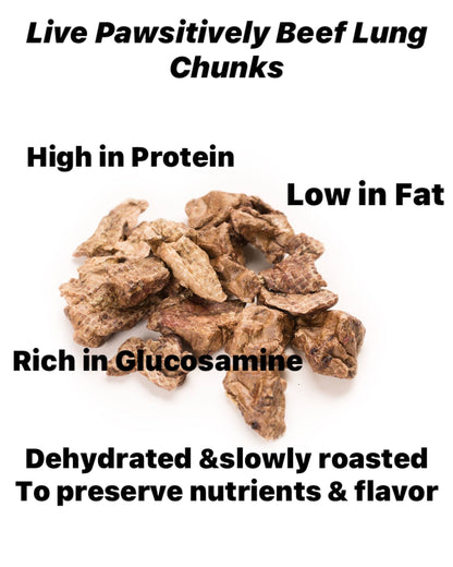 Beef Lung Chunks 7oz package